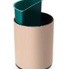 Papelera Doble Beige de Piel Sintética 10L Alta Calidad